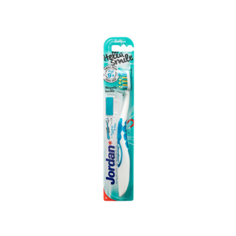 JORDAN Smile toothbrush for kids with soft bristles, 9+ years