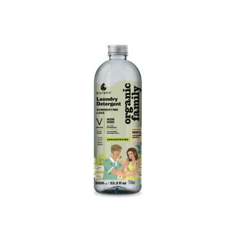 PURENN biodegradable Liquid detergent for colored laundry Summertime Love, 1000 ml