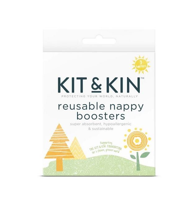 KIT&KIN plant based boosters for cloth nappy, 3 tk