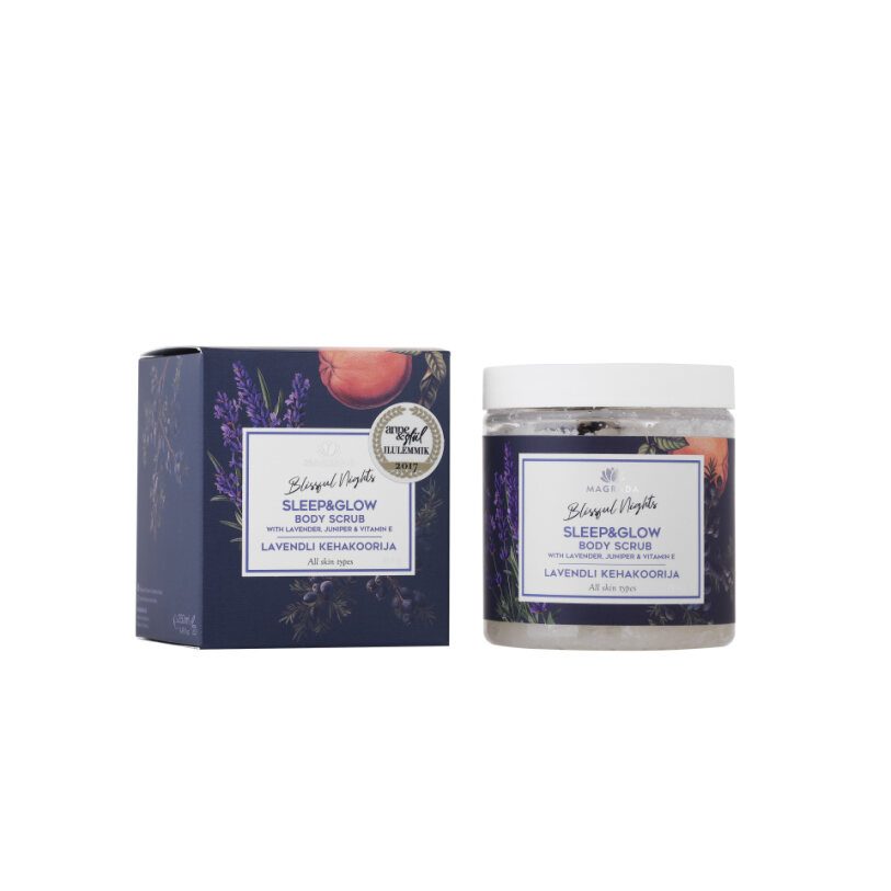 MAGRADA lavender body scrub with grapefruit essential oil, 250 ml
