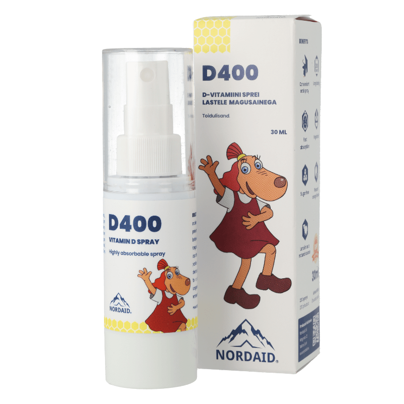 NORDAID oral vitamin D spray for children D400, 30 ml