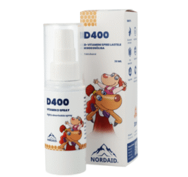 NORDAID suukaudne ja kiiresti imenduv kookosõliga D-vitamiini sprei beebidele magusainega D400, 30 ml