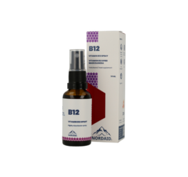NORDAID suukaudne ja kiiresti imenduv B12 sprei magusainega, 30 ml