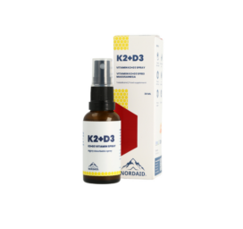 NORDAID suukaudne ja kiiresti imenduv K2+D3 vitamiini sprei magusainega, 30 ml