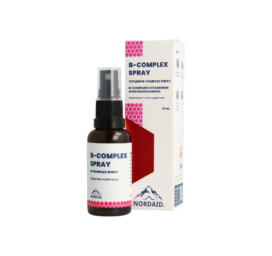 NORDAID suukaudne ja kiiresti imenduv B-vitamiini kompleks sprei magusainega, 30 ml