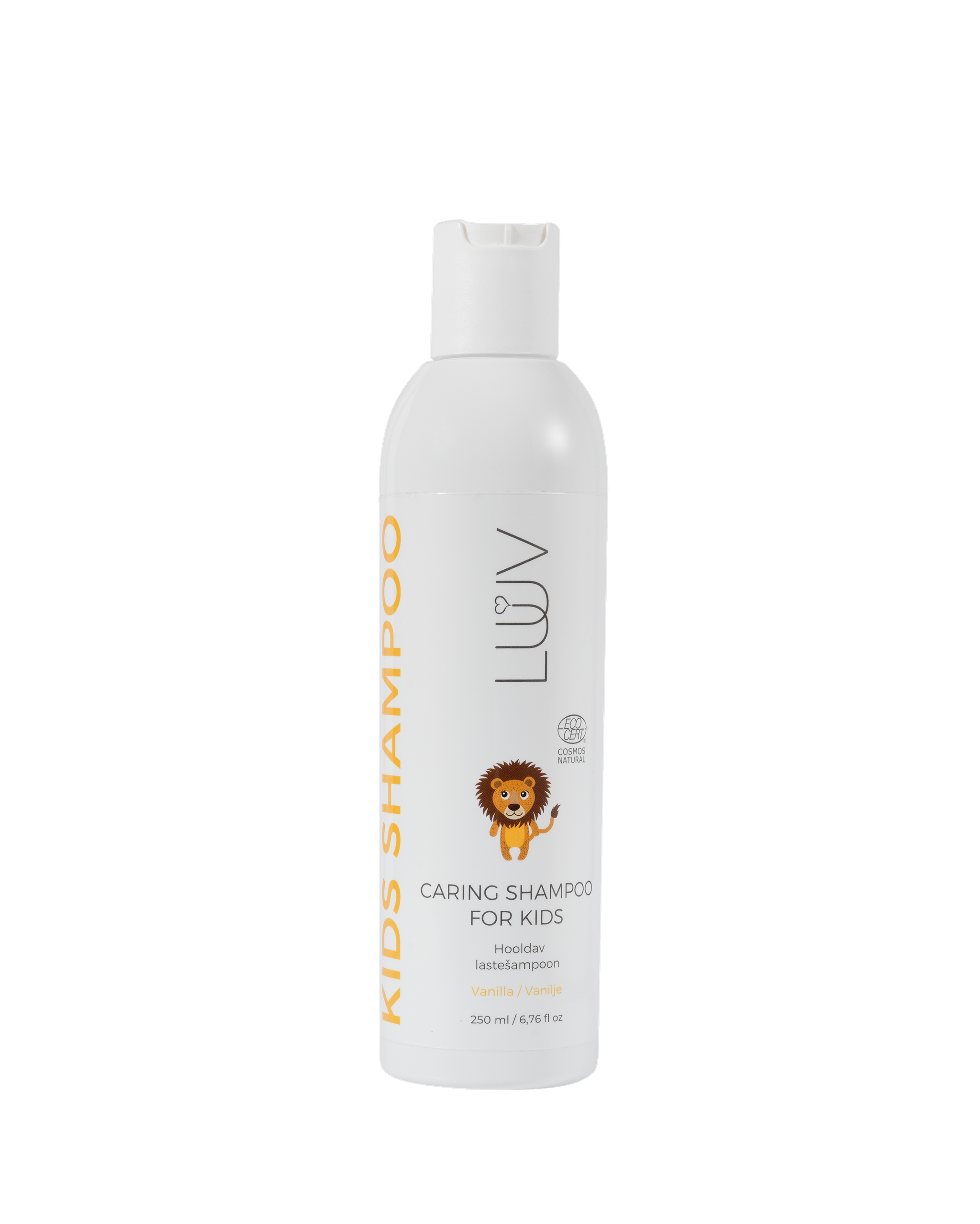 LUUV vaniljelõhnaline looduslik ja pisaravaba šampoon lastele, 200 ml