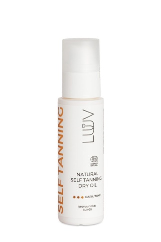 LUUV lõhnatu looduslik isepruunistav kuivõli TUME, 100 ml