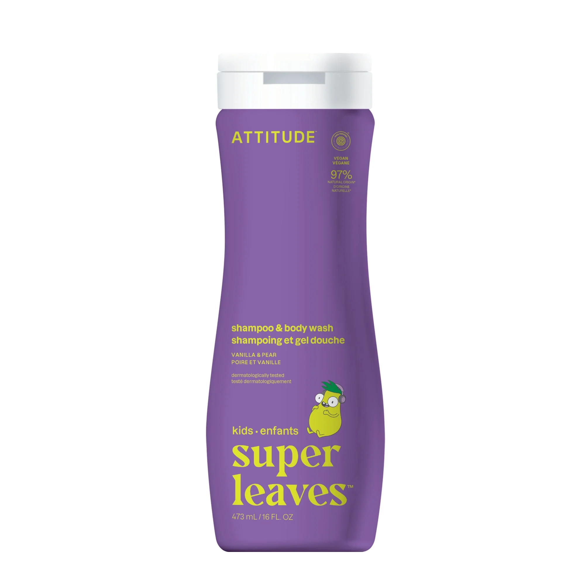 Attitude Little Leaves 2in1 Shampoo & Body Wash Vanilla & Pear, 473 ml
