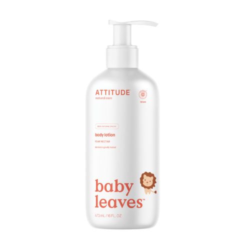 ATTITUDE Baby Leaves pirninektari lõhnaline kehakreem beebidele, 473 ml