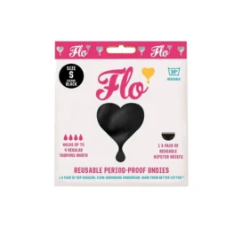 FLO Heavy flow musta värvi korduvkasutatavad menstruatsioonipüksid – pehmed ja lekkekindlad, suurus S
