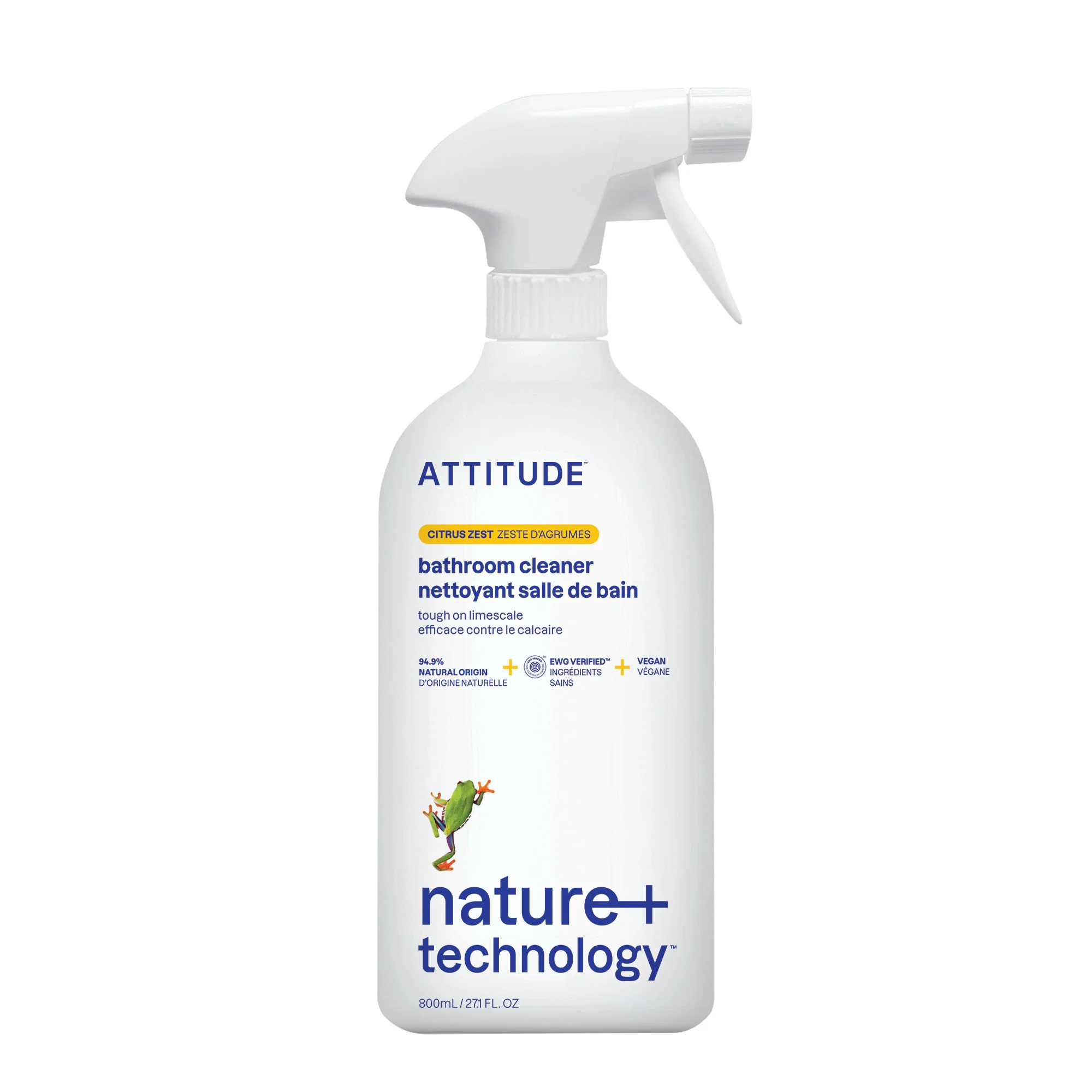 Attitude Bathroom Cleaner Citrus Zest, 800 ml