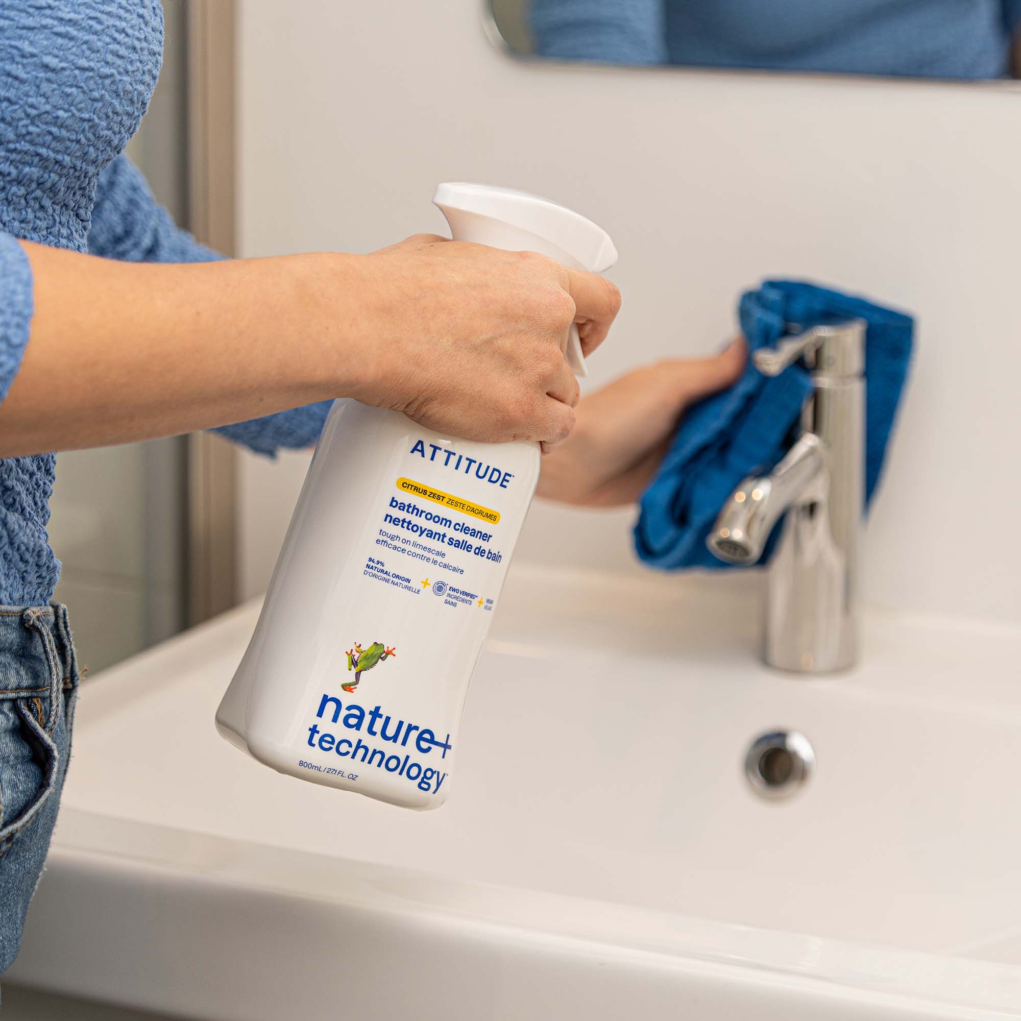 Attitude Bathroom Cleaner Citrus Zest, 800 ml - Image 2