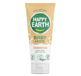 HAPPY EARTH 100% natural soap and tear free Shampoo Baby & Kids 200ML
