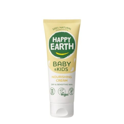 HAPPY EARTH 100% natural Nourishing Cream Baby & Kids, 75ml