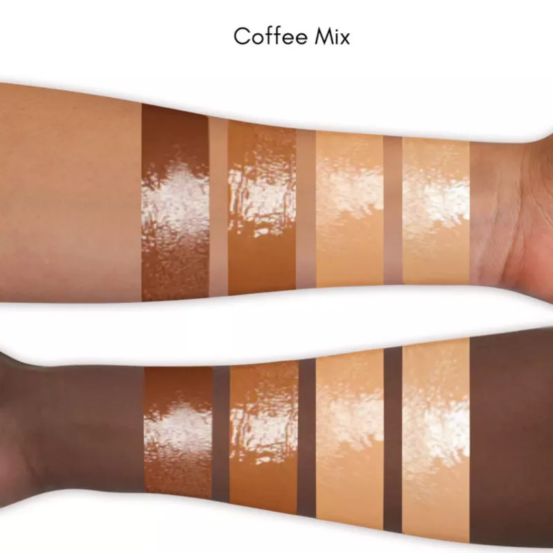 EVERYDAY FOR FUTURE Concealers Quad Enriched With Coffee Oil - Coffee Mix, 4*0.8 GR - Image 6
