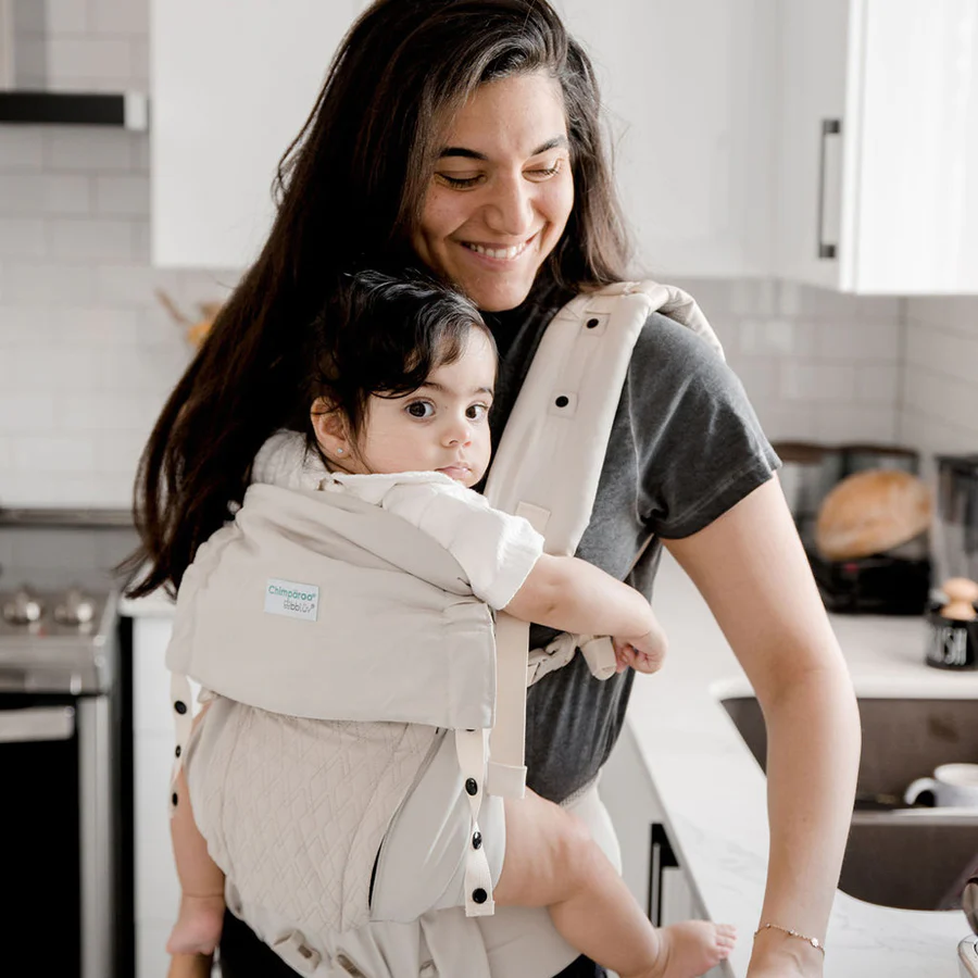 BBLÜV Chimparoo EvöAir 8 position breathable carrier EvöAir: Ultra-versatile baby carrier 3-30 kg, BEIGE - Image 2