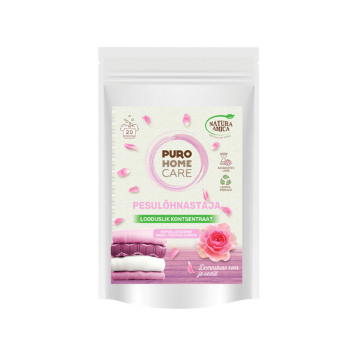 NATURA AMICA Fabric Softener, Rose & Vanilla, 120g