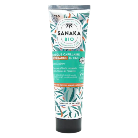 SANAKA orgaaniline taastav juuksemask taimse keratiini ja kanepiõliga kahjustatud ja hapratele juustele, 150 ml