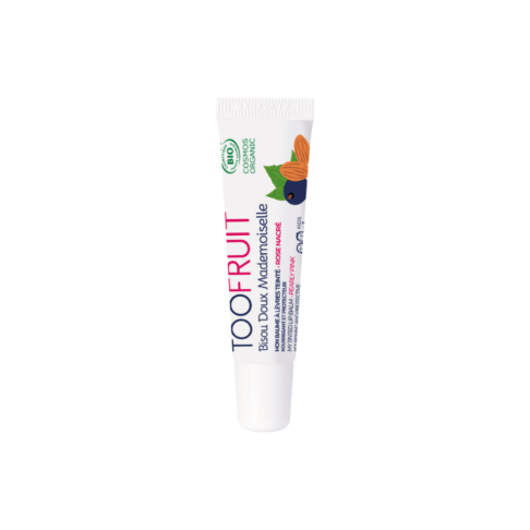 TOOFRUIT orgaaniline tooniv, kaitsev ja niisutav huulepalsam lastele Pearly Pink, 10 ml