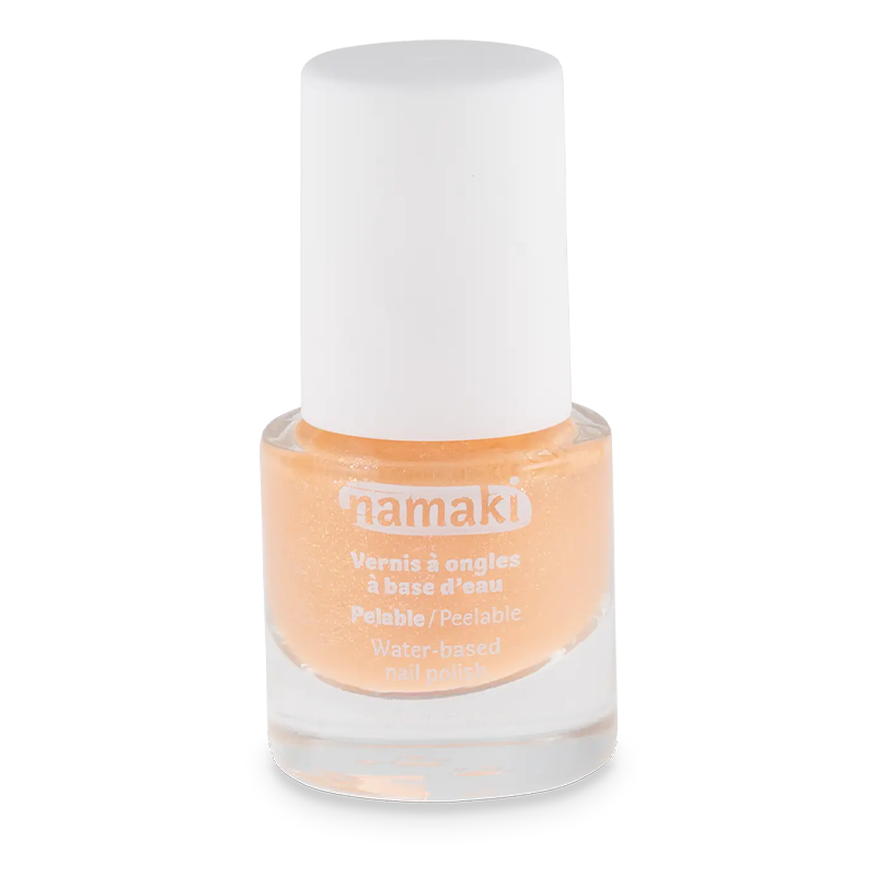 NAMAKI veebaasil mahakooritav küünelakk lastele, toon Peach 7,5 ml