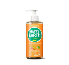HAPPY EARTH 100% looduslik vedelseep roosi ja mõruapelsiniga, 300ml