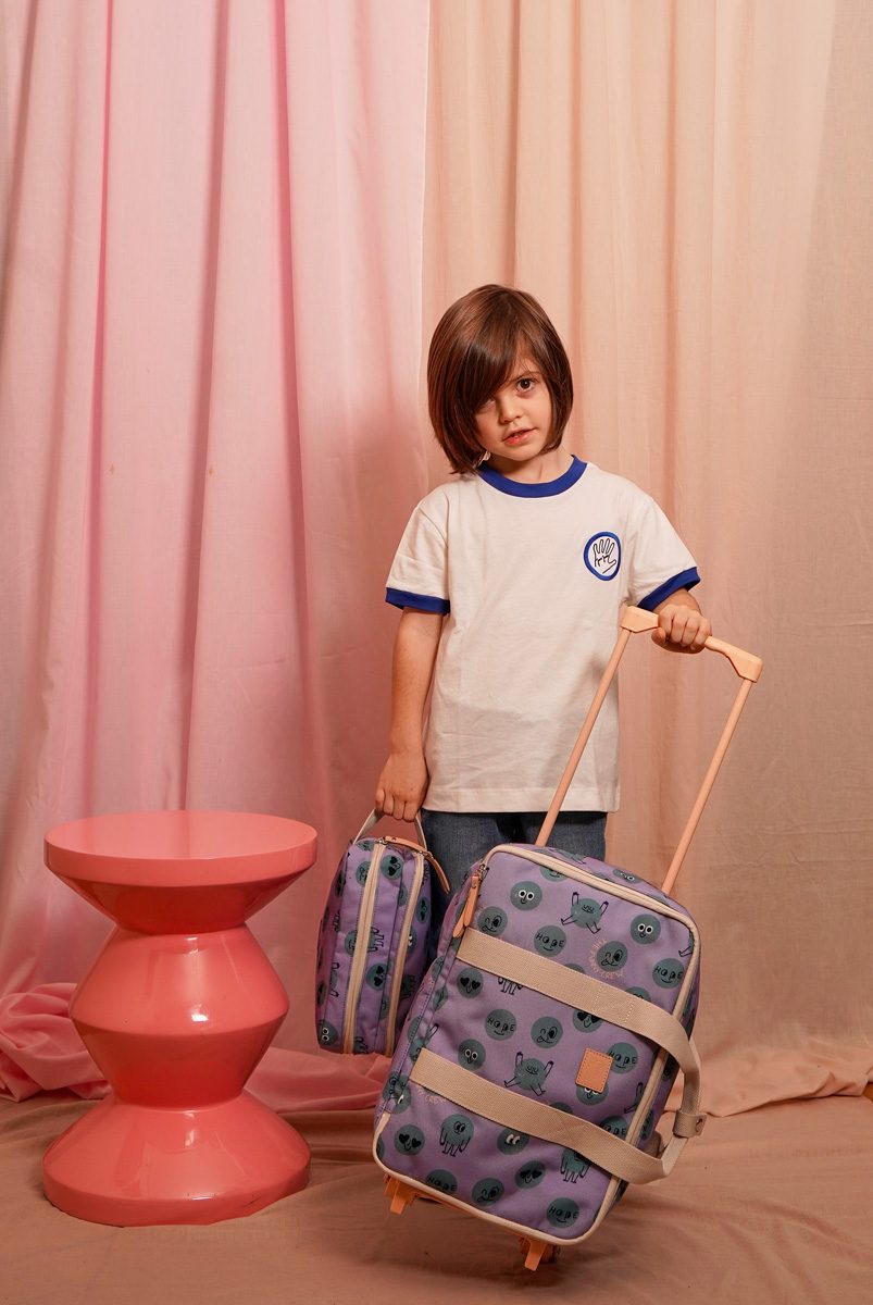 JOJO FACTORY laste reisikohver ratastega, LILLA KOLLIDEGA - Image 2