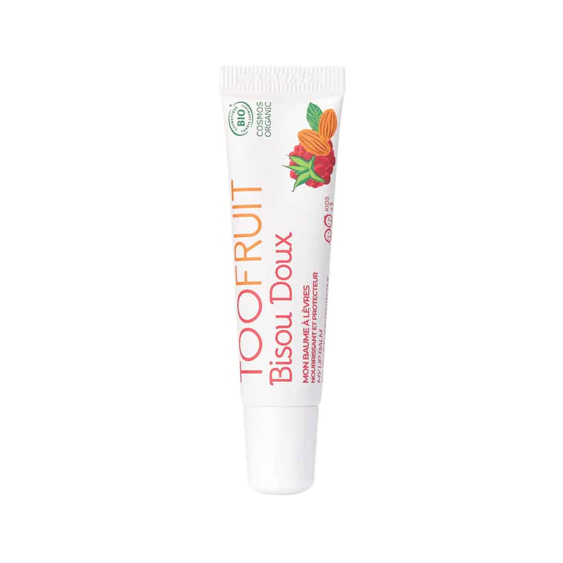 TOOFRUIT orgaaniline tooniv, kaitsev ja niisutav huulepalsam lastele Pearly Pink, 10 ml