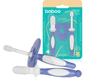 Baboo®hambaharjakomplekt koos igememasseerijaga, 6+ kuud
