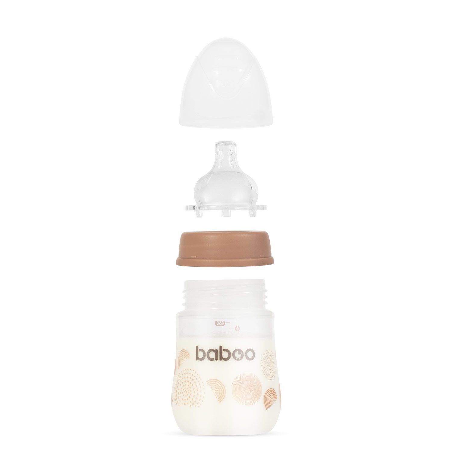 Baboo® Koolikute vastane lutipudel AU NATURALE, 0+ kuud, 180ml - Image 3