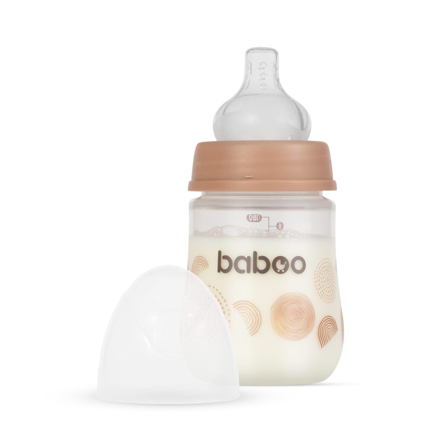 Baboo® Koolikute vastane lutipudel AU NATURALE, 0+ kuud, 180ml - Image 4