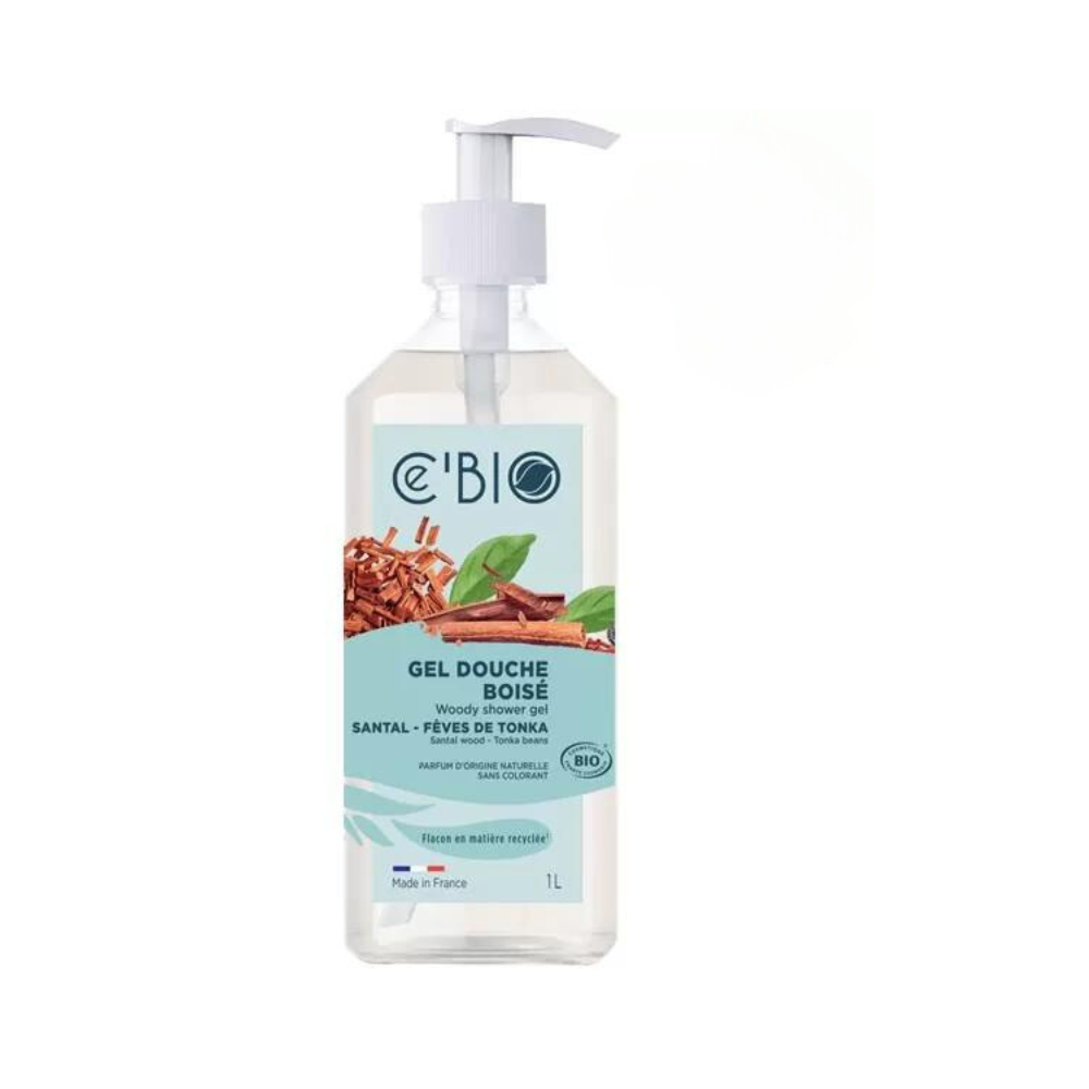 GRAVIER Cebio orgaaniline rahustav ja niisutav dušigeel Sandalwood Tonka ubadega, lavendli ja aloe veraga, 1000ml