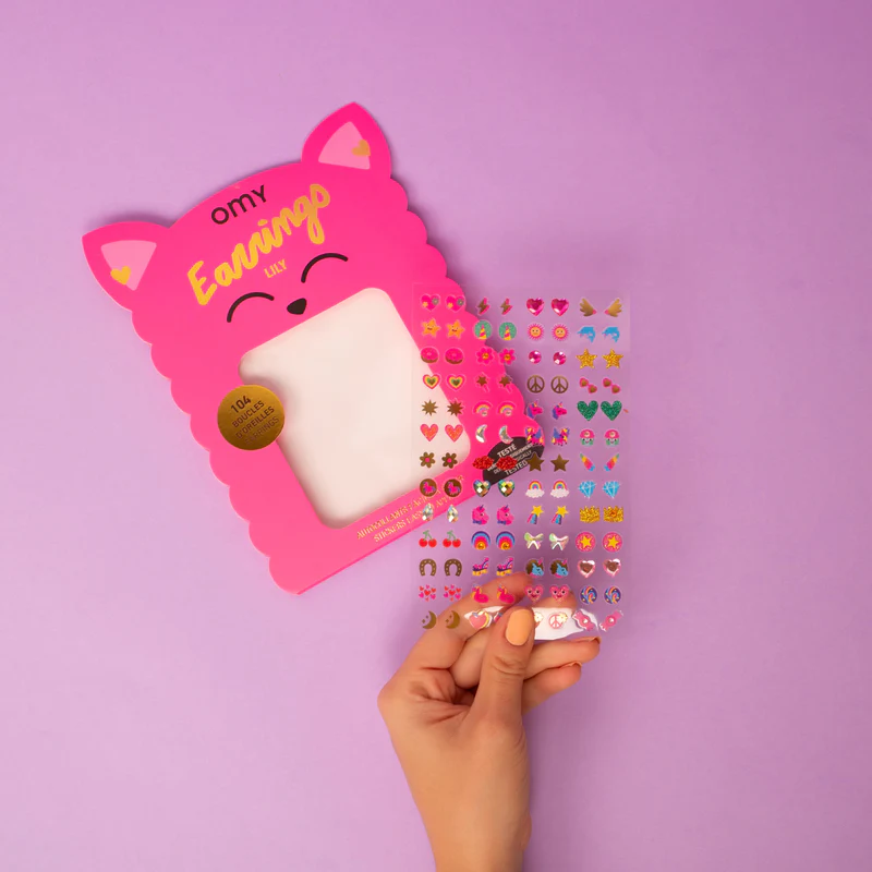 OMY kleebitavad kõrvarõngad lastele LILY,104 tk - Image 4