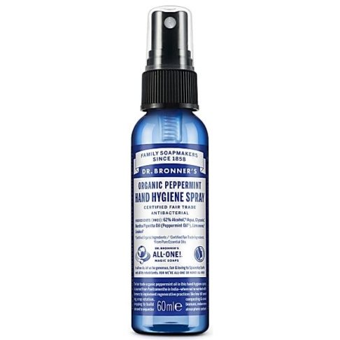 Dr. Bronner´s Orgaaniline käte hügieenisprei värske piparmündi essentsiõliga, 60ml