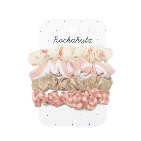 ROCKAHULA Tiny Blossom Scrunchie juuksekummid, 4 tk
