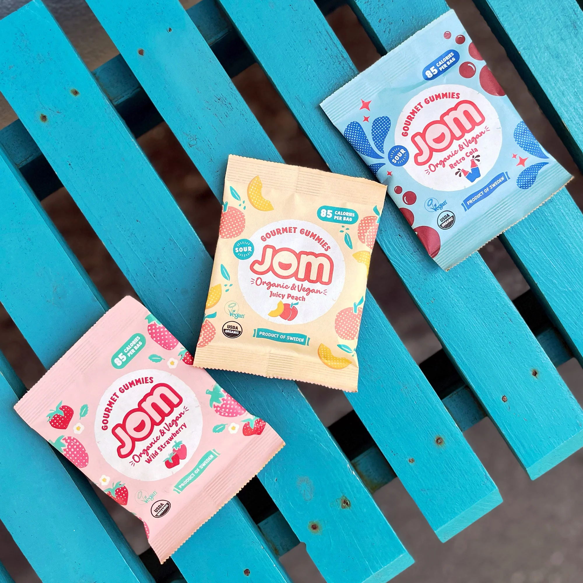 JOM TASKUPAKK mahedad kummikommid - retro cola, 25g - Image 3