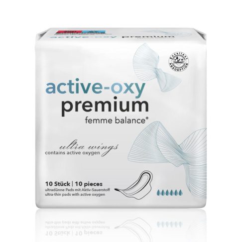 FEMME BALANCE® Aktiivhapnikuga lõhnu neutraliseeruvad hügieenisidemed, tugeva imavusega BIO tselluloosist, 10tk