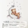 SIPO Lastetoa seinakleebised, Teddy bear on the moon - Image 2