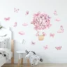 SIPO Lastetoa seinakleebised, Pink butterflies - Image 3