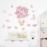 SIPO Lastetoa seinakleebised, Pink butterflies - Image 2