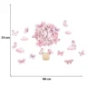 SIPO Lastetoa seinakleebised, Pink butterflies - Image 6