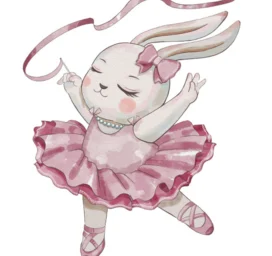 SIPO Lastetoa seinakleebised, Ballerina bunny