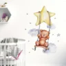 SIPO Lastetoa seinakleebised, Bear on Swing - Image 3