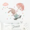 SIPO Lastetoa seinakleebised, Bunny with umbrella - Image 4