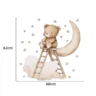 SIPO Lastetoa seinakleebised, Teddy bear on a ladder - Image 4