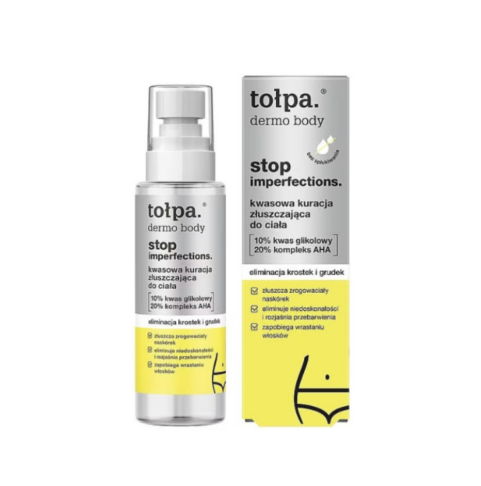 TOLPA Dermo Body Stop Imperfections 10% glükool- ja 20% AHA hapetega kehapihusti, 100ml