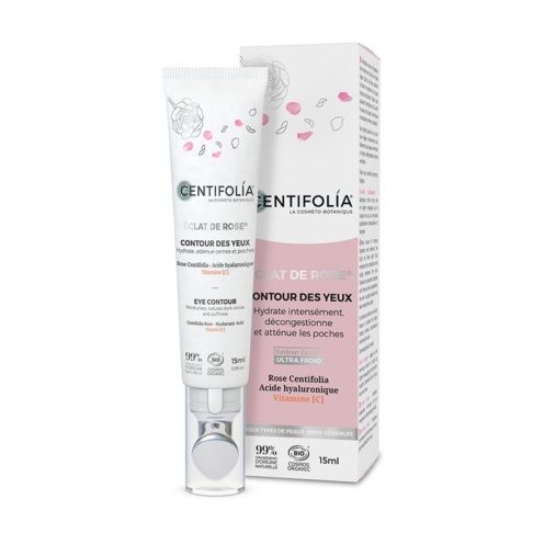 CENTIFOLIA Éclat de Rose® silmaümbruskreem tatraseemneõli ja jahutava zamac-aplikaatoriga, 15 ml