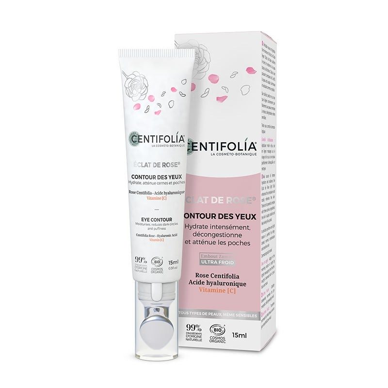 CENTIFOLIA Éclat de Rose® silmaümbruskreem tatraseemneõli ja jahutava zamac-aplikaatoriga, 15 ml