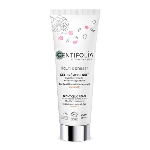 CENTIFOLIA Éclat de Rose® sügavniisutav, pinguldav ja siluv öökreem hüaluroonhappe, C-vitamiini ja roosi ekstraktiga, 70ml