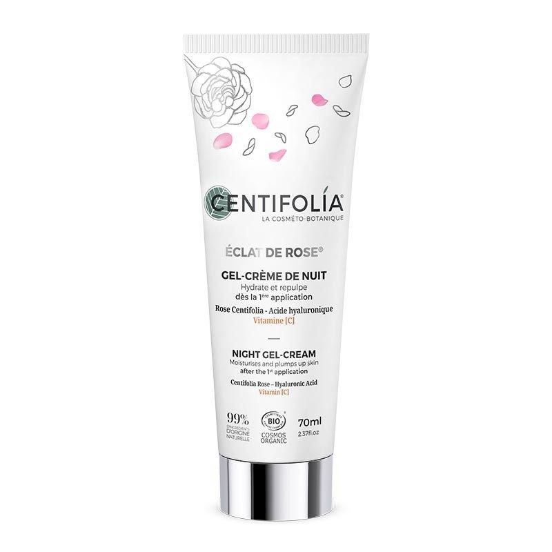 CENTIFOLIA Éclat de Rose® sügavniisutav, pinguldav ja siluv öökreem hüaluroonhappe, C-vitamiini ja roosi ekstraktiga, 70ml