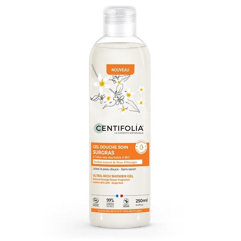 CENTIFOLIA SURGRAS niisutav dušigeel BIO-päevalilleseemneõli, BIO-aloega ja apelsiniõite lõhnaga, 250ml